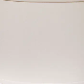 16" White Throwback Oval No Slub Lampshade