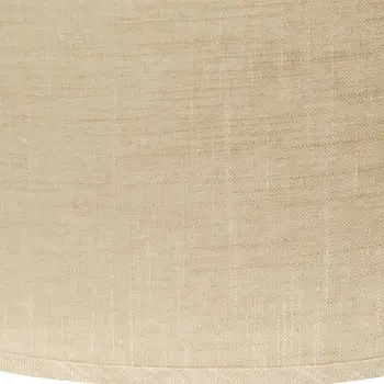 16" Light Wheat Throwback Oval Linen Lampshade