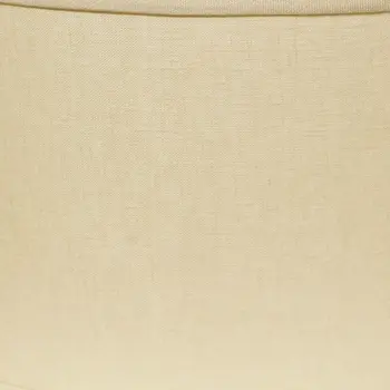 16" Parchment Biege Throwback Oval Linen Lampshade