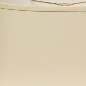 18" Ivory Throwback Oval No Slub Lampshade