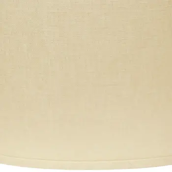 18" Parchment Biege Throwback Oval Linen Lampshade
