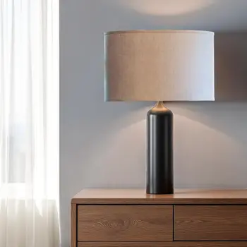 18" Dark Wheat Throwback Oval Linen Lampshade