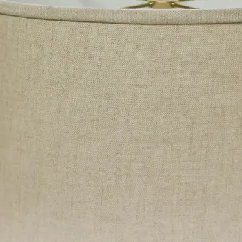 18" Dark Wheat Throwback Oval Linen Lampshade