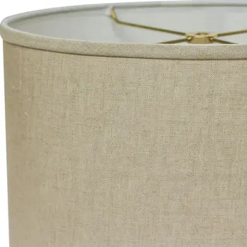 18" Dark Wheat Throwback Oval Linen Lampshade