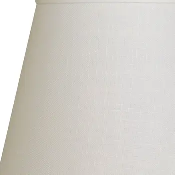 8" White Hardback Empire Linen Lampshade