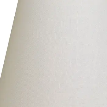 8" White Hardback Empire Linen Lampshade
