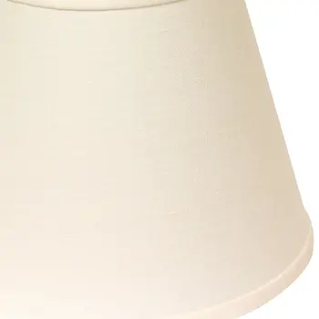 10" White Hardback Empire Linen Lampshade