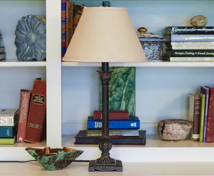 12" Dark Wheat Premium Empire Slanted Linen Lampshade