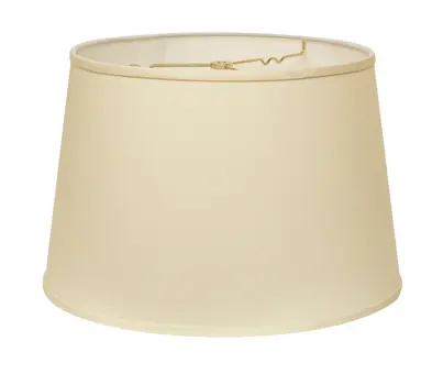 14" Ivory Rounded Empire Slanted No Slub Lampshade