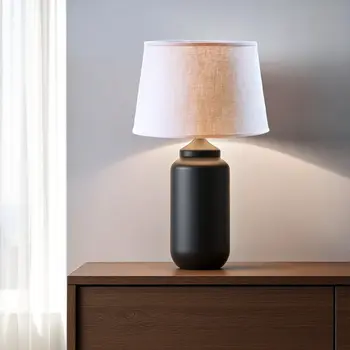 14" Dark Wheat Rounded Empire Slanted Linen Lampshade