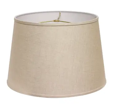 16" Dark Wheat Rounded Empire Slanted Linen Lampshade
