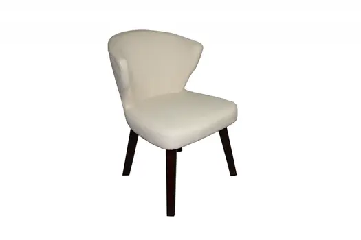 21" Cream Linen Blend Side Chair