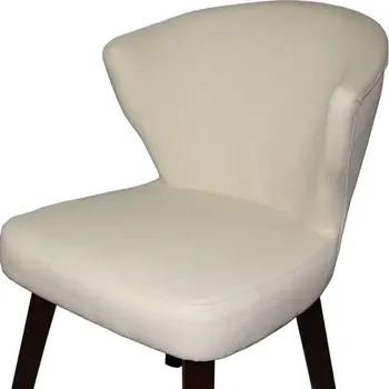 21" Cream Linen Blend Side Chair