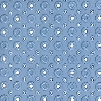 40" Blue Bubbles Non Slip Bathtub Mat