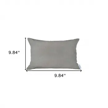 12" X 20" Beige Lumbar Throw Pillow Cover