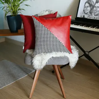 18" Red Throw Pillow Cover
