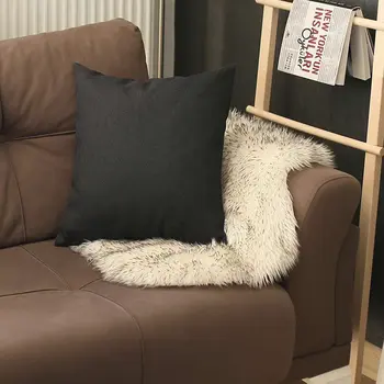18" Black Throw Pillow Cover