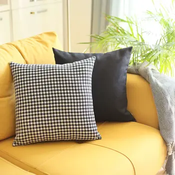 18" Black Throw Pillow Cover