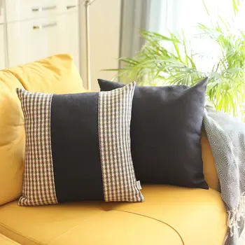 18" Black Throw Pillow Cover