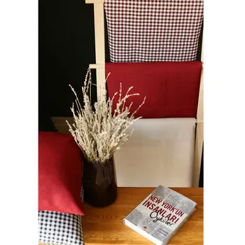 12" X 20" Black And Red Houndstooth Zippered Handmade Polyester Lumbar Pillow Cover
