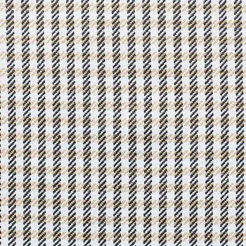 Set Of Two 20" X 12" Brown And Black Houndstooth Zippered Handmade Polyester Lumbar Pillow