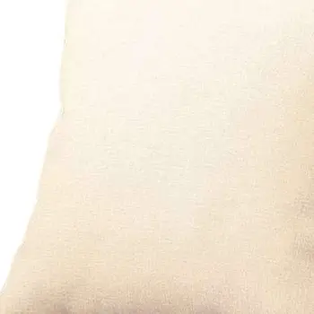 Set of Four 18" Ivory Fabric Throw Pillows