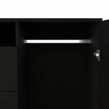 55" Black Two Drawer Dresser