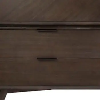 65" Acacia Solid Wood Six Drawer Double Dresser
