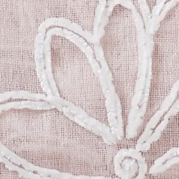 Set of Two 96"  Blush Floral Embroidered Window Panels