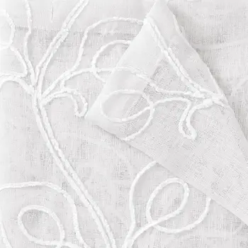 Set of Two 84"  Blush Boho Embroidered Window Panels