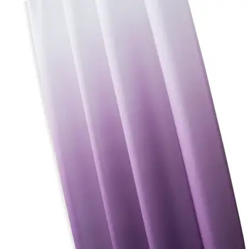 Set of Two 84"  Purple Ombre Window Curtain Panels