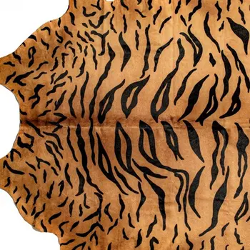 5' X 7' Natural Cowhide Animal Print Handmade Area Rug