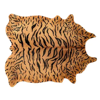 5' X 7' Natural Cowhide Animal Print Handmade Area Rug