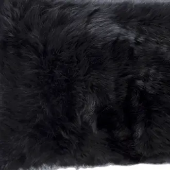 Set of Two 12" X 20" Black Throw Pillows
