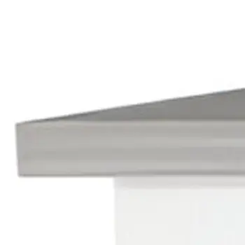 White and Gray 41" Kitchen Island With Storage
