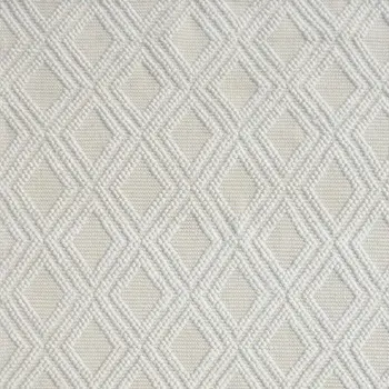 6' X 9' Ivory Geometric Handmade Area Rug