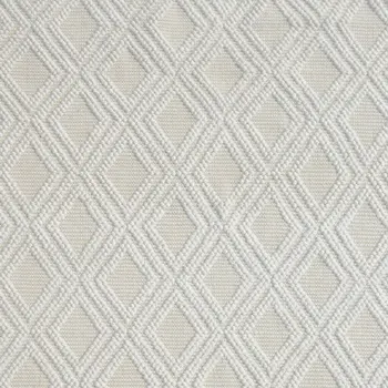 9' X 13' Ivory Diamond Lattice Modern Area Rug