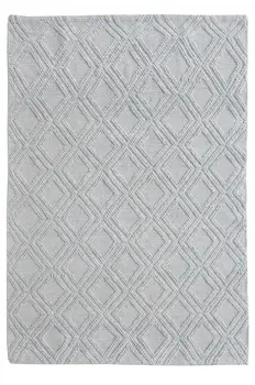 6' X 9' Gray Geometric Handmade Area Rug