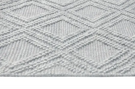 6' X 9' Gray Geometric Handmade Area Rug