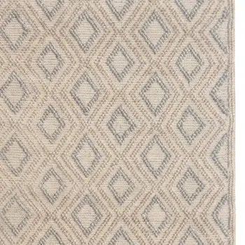5' X 7' Natural Geometric Handmade Area Rug