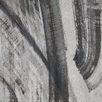 3' X 5' Gray and Ivory Abstract Area Rug