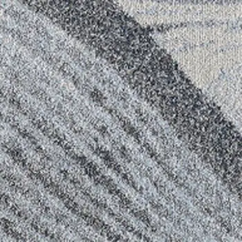 8' X 11' Blue and Gray Abstract Area Rug