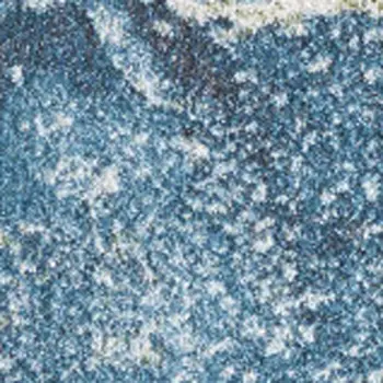 7' X 10' Teal Blue Abstract Area Rug