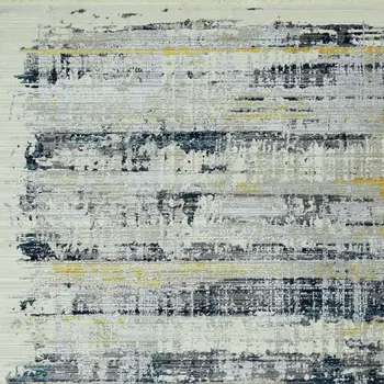 4' X 6' Blue Abstract Area Rug