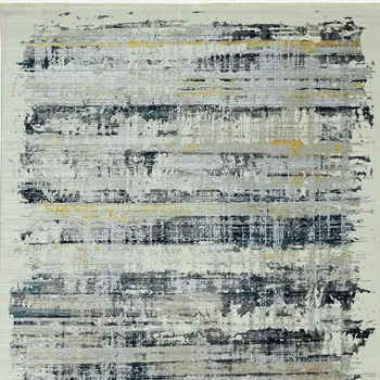 4' X 6' Blue Abstract Area Rug
