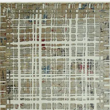 9' X 13' Ivory Abstract Area Rug