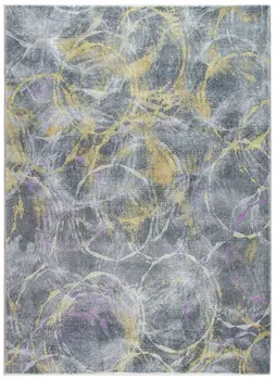8' X 10' Gray Abstract Area Rug