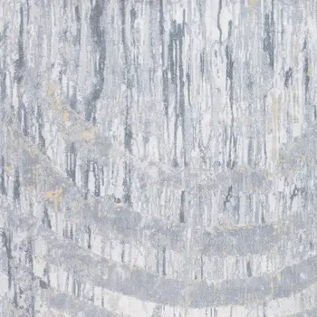 5' X 8' Gray Abstract Area Rug