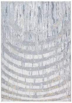 8' X 10' Gray Abstract Area Rug