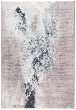 5' X 8' Sand Abstract Area Rug